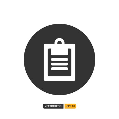 Tıbbi rapor simgesi kabartma şeklinde. Vektör logo tasarım şablonu.