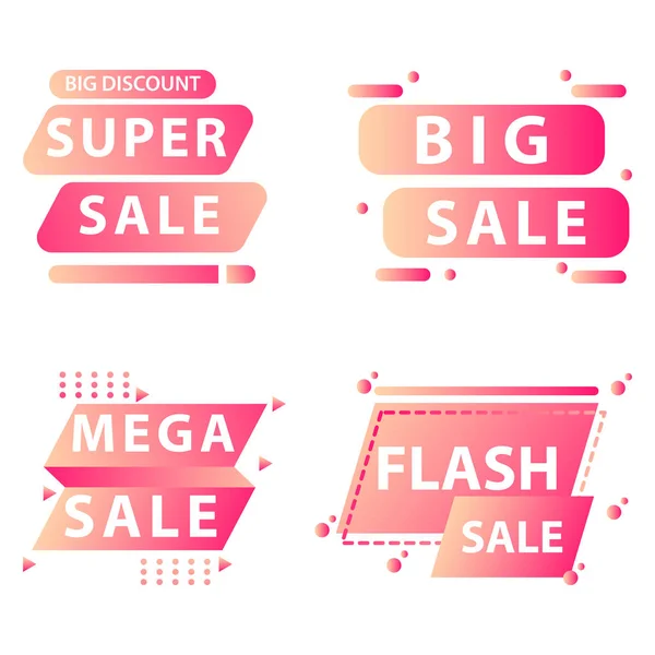 Sale Label Collection for Promotion and Advertisement.Vector ill — Stock Vector