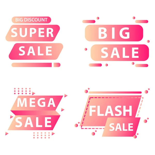 Vente Collection d'étiquettes pour la promotion et la publicité.Vector ill — Image vectorielle