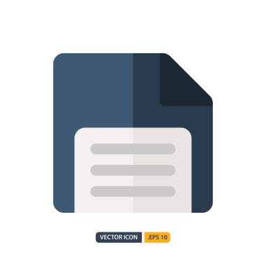 diskatte icon in Flat style isolated on white background. for yo