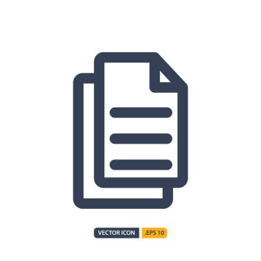 beyaz arkaplanda izole edilmiş dosya simgesi. Senin için.