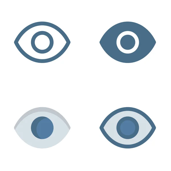 Augensymbol Isoliert Auf Weißem Hintergrund Für Ihre Website Design Logo — Stockvektor