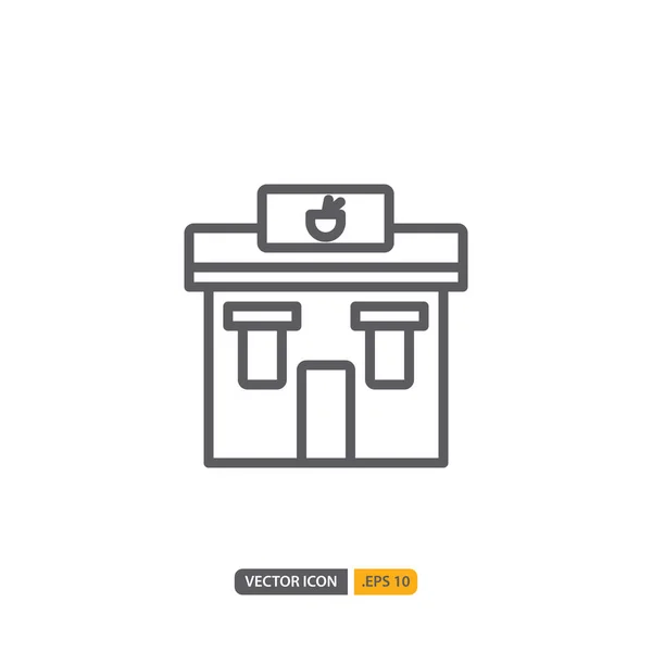 Restaurant Station Symbol Isoliert Auf Weißem Hintergrund Für Ihre Website — Stockvektor