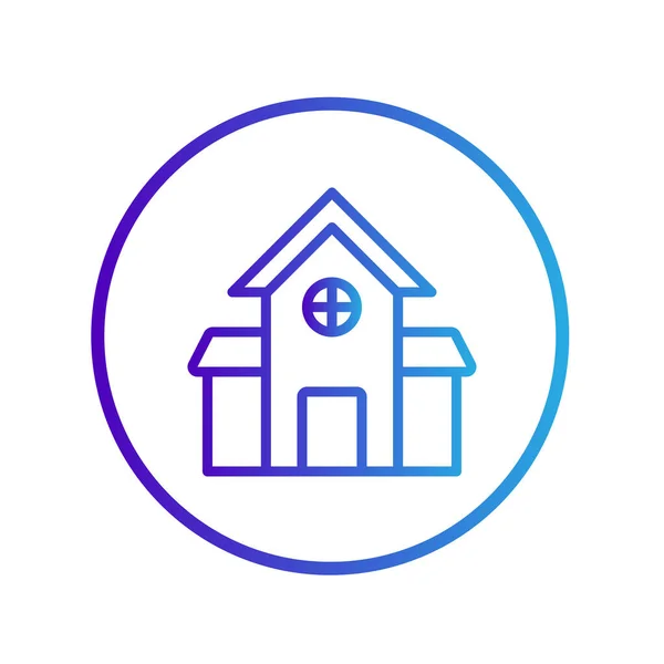 Иконка Дома Изолированных Белом Фоне Дизайна Вашего Сайта Логотипа Приложения — стоковый вектор