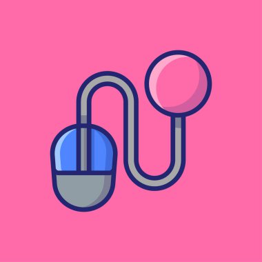 Fare Vektörü Simgesi İllüstrasyonu. Web İniş Sayfası, Sancak, Etiket, Arkaplan için Düz Çizgi Film Biçimi.