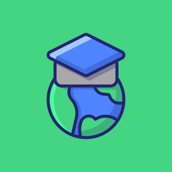 Online Learning Vector Icon Ilustração Estilo Desenho Animado Plano Adequado —  Vetores de Stock