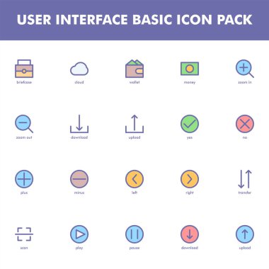 Kullanıcı arayüzü simgesi paketi beyaz arkaplanda izole edildi. Web sitesi tasarımın için, logo, uygulama, UI. Vektör grafik çizimi ve düzenlenebilir felç. EPS 10.