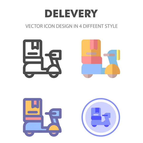 Liefern Icon Design Verschiedenen Stilen Icon Design Für Ihr Webseiten — Stockvektor