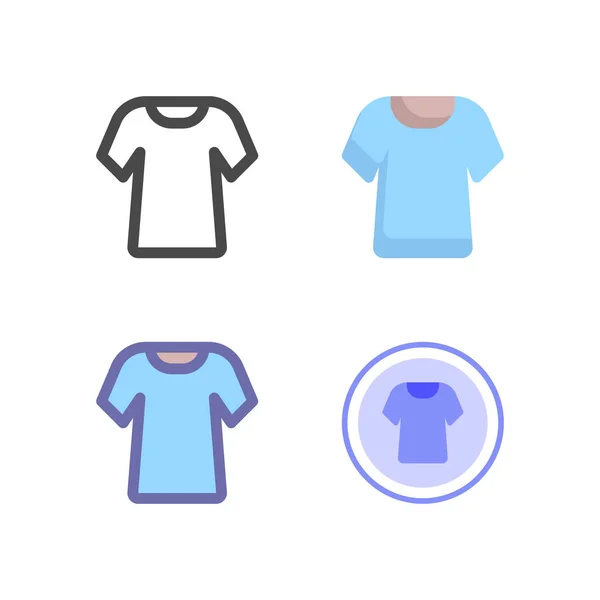 Gömlek simgesi paketi beyaz arkaplanda izole edildi. Web sitesi tasarımın için, logo, uygulama, UI. Vektör grafik çizimi ve düzenlenebilir felç. EPS 10.