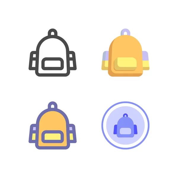 Bolsa Icono Paquete Aislado Sobre Fondo Blanco Para Diseño Sitio — Vector de stock