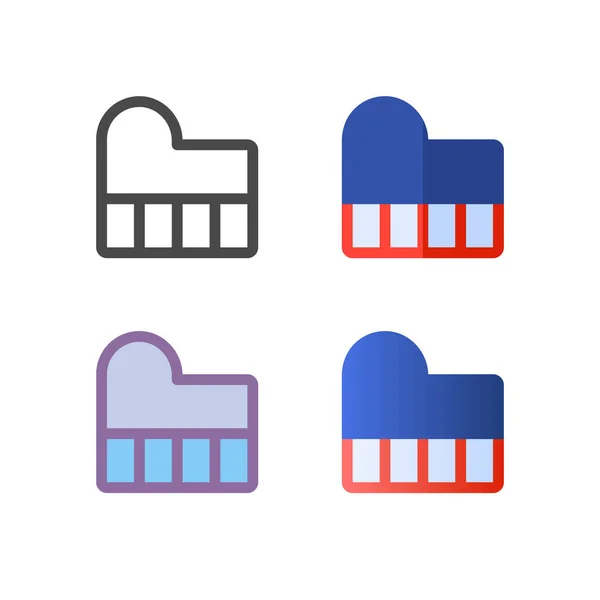 Klavye simgesi paketi beyaz arkaplanda izole edildi. Web sitesi tasarımın için, logo, uygulama, UI. Vektör grafik çizimi ve düzenlenebilir felç. EPS 10.