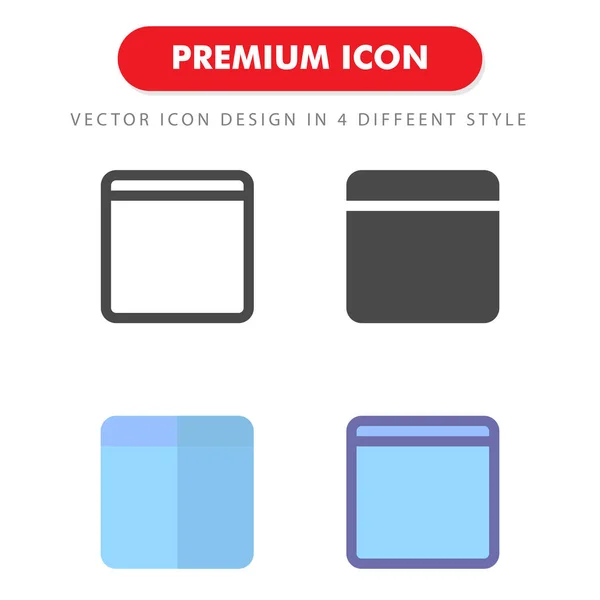Browser Icon Pack Isoliert Auf Weißem Hintergrund Für Ihr Websitedesign — Stockvektor