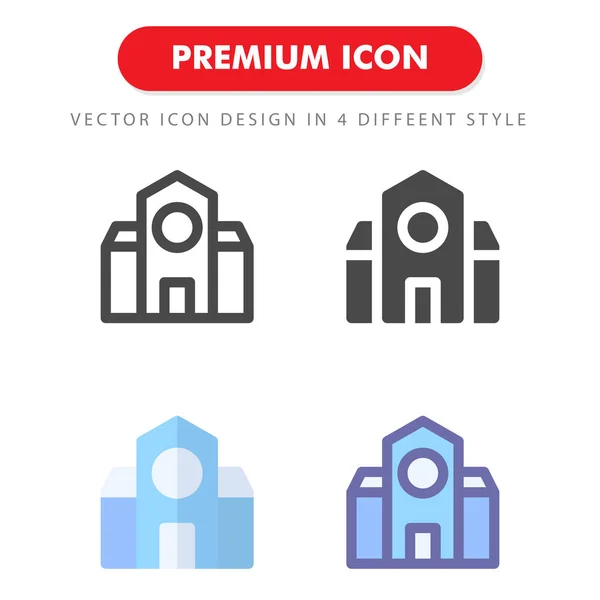 School Icon Pack Isolated White Background Your Web Site Design — Stock Vector