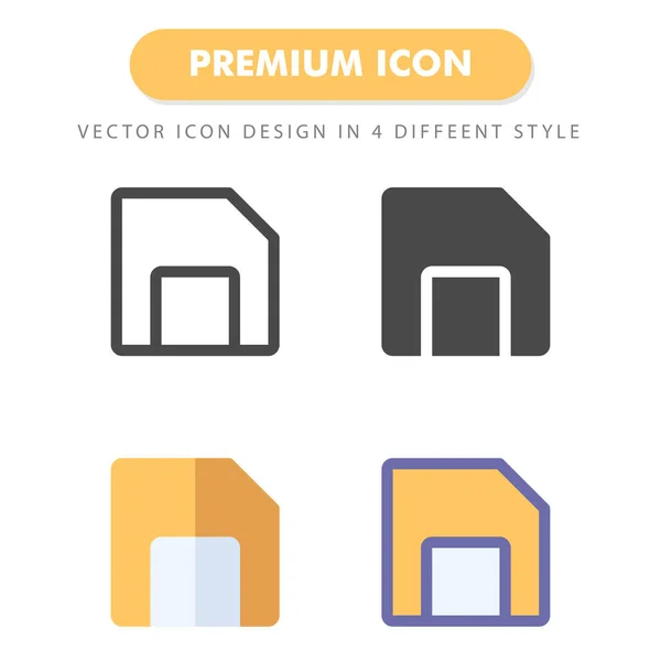 Diskate Icon Pack Isoliert Auf Weißem Hintergrund Für Ihr Websitedesign — Stockvektor