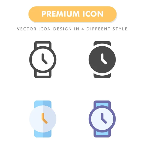 Beobachten Icon Pack Isoliert Auf Weißem Hintergrund Für Ihr Websitedesign — Stockvektor