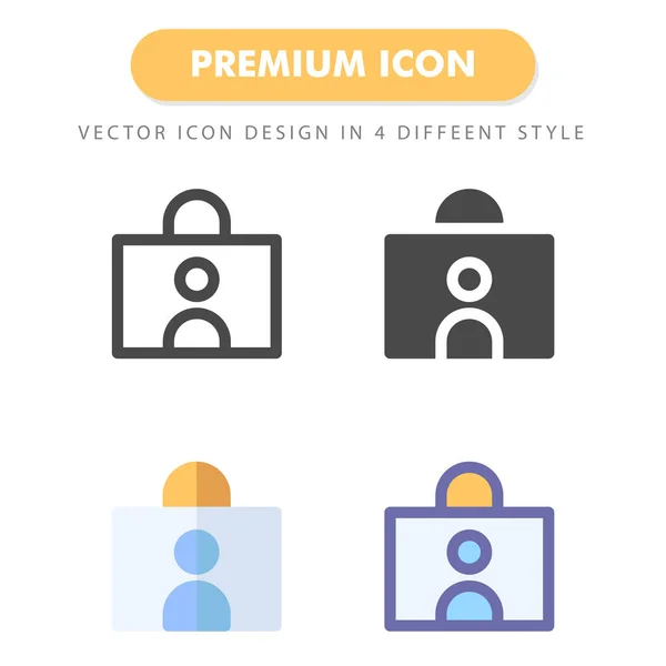 Kort Ikon Pack Isolerad Vit Bakgrund För Din Webbplats Design — Stock vektor