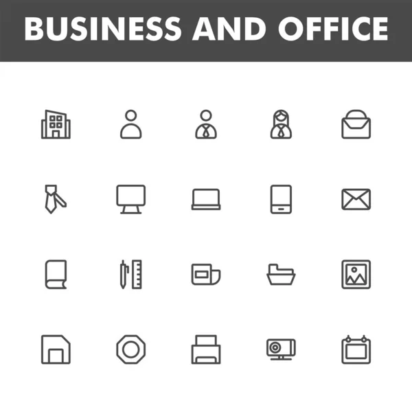 Business Icon Pack Isolated White Background Your Web Site Design Stock Illustration