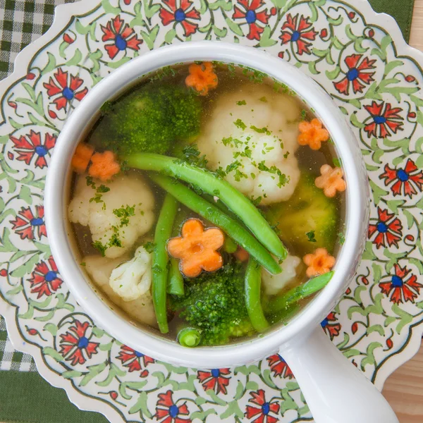 Rustik sebze çorbası — Stok fotoğraf