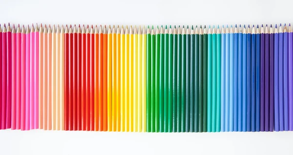 Pensil berwarna putih — Stok Foto