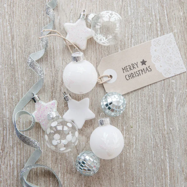 Christmas baubles and decorations — Stock Photo, Image