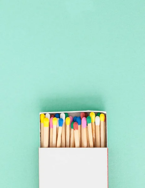 Colorful wooden matches Stock Image