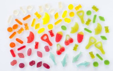 Renkli yumuşak şekerlemeler 