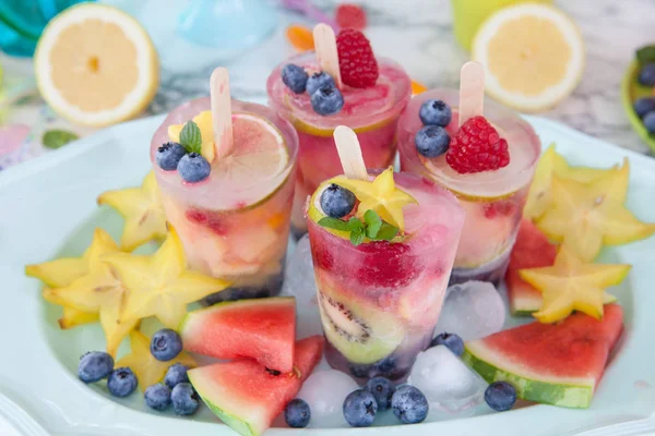 Paletas congeladas caseras —  Fotos de Stock