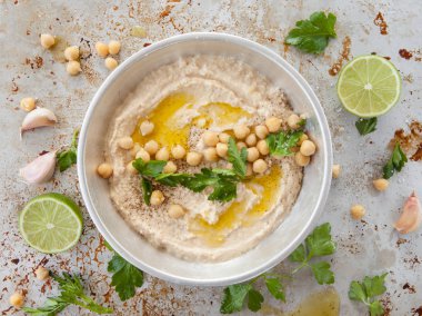 Ev yapımı nohut humus