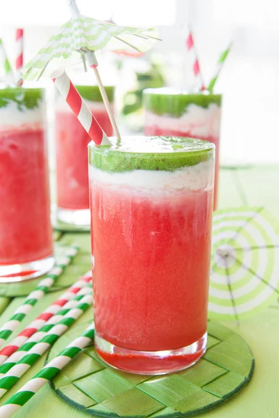 Colorful smoothie with water melon — Stock Photo, Image