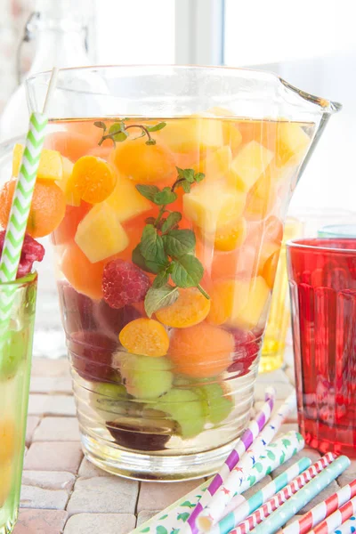 Homemade fruit punch — Stock Photo, Image