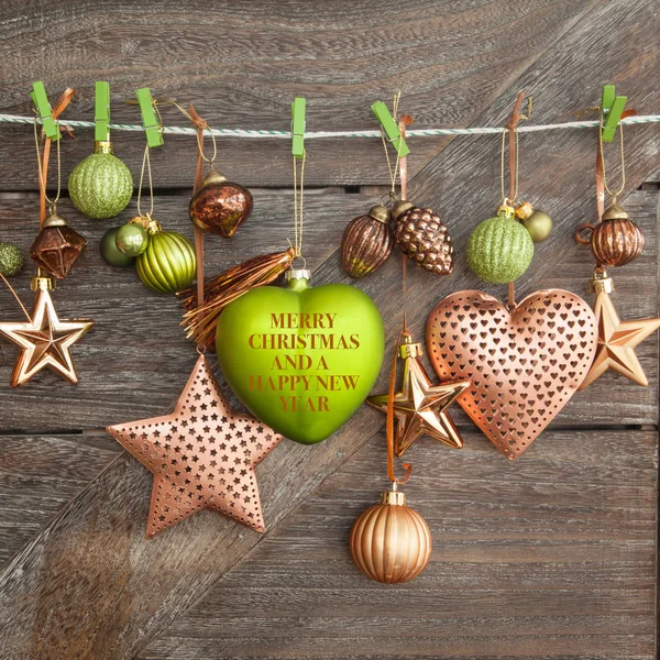 Festive christmas decorations — Stock Photo, Image