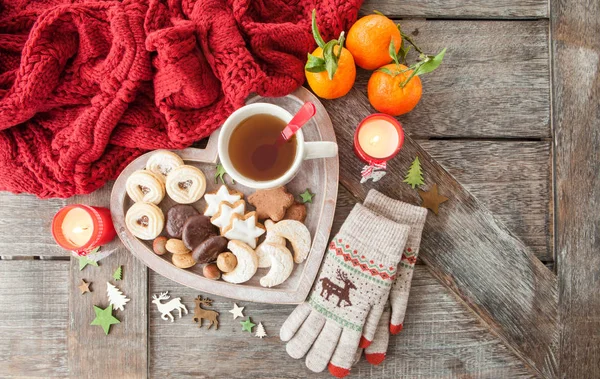 Variedad de galletas de Navidad — Foto de Stock