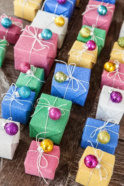 Little coloful gift boxes — Stock Photo, Image
