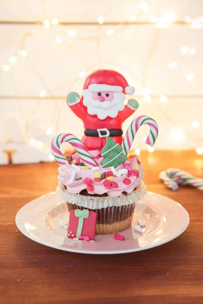 Little christmas cupcake — Stockfoto