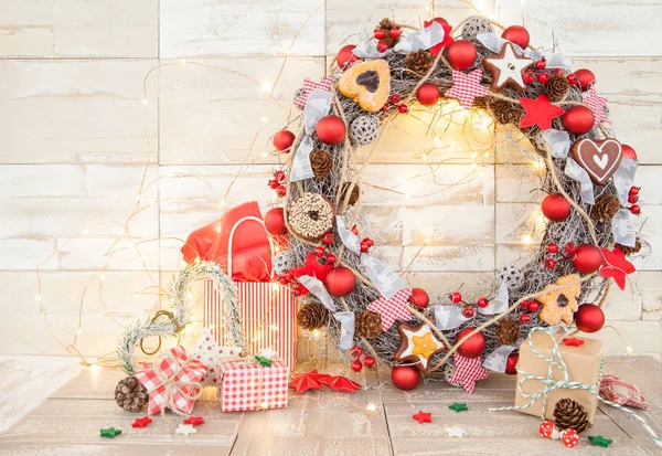 Decoraciones navideñas tradicionales — Stockfoto