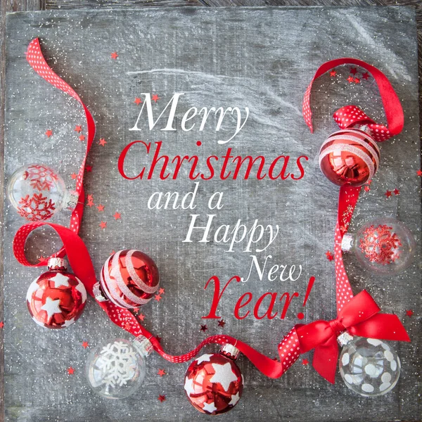 Cheerful christmas decorations — Stock Photo, Image