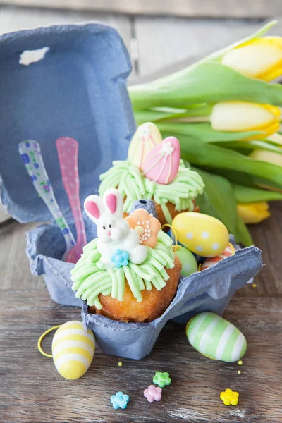Kis cupcake Húsvétra — Stock Fotó