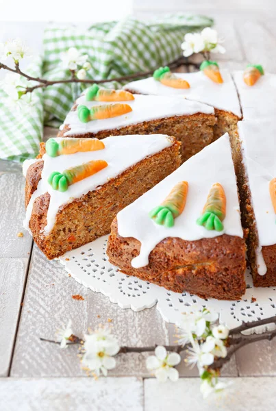 Homemade Carrot Cake Frosting Candy Carrots — Stock Photo, Image