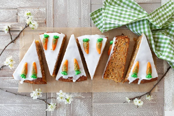 Homemade Carrot Cake Frosting Candy Carrots — Stock Photo, Image