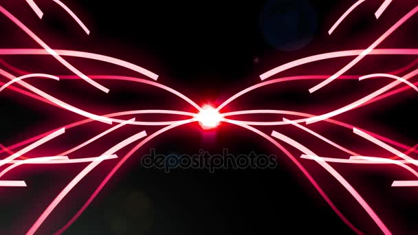    Feu de couleur abstraite faisceau laser tirer au centre et éclaté en faisceau de feu chaud rayure motif de fond en 4k  