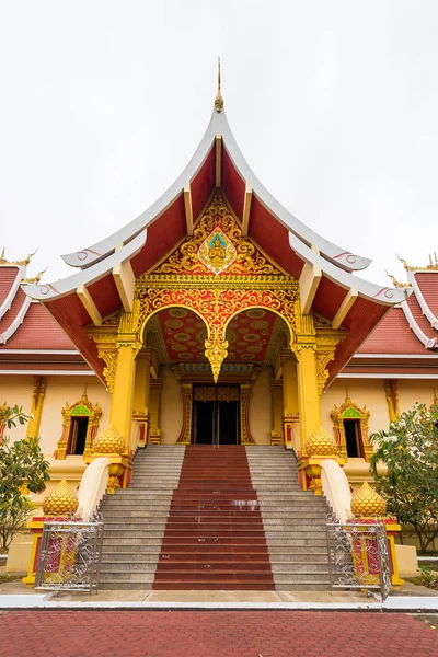 Buddhistische Motive Einem Tempel Laos — Stockfoto