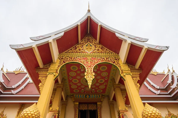 Buddhistische Motive Einem Tempel Laos — Stockfoto