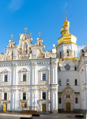 Kiev. Ukrayna. Kiev Pechersk Lavra ya da Mağara Kiev Manastırı. Seyahat fotoğrafı.. 