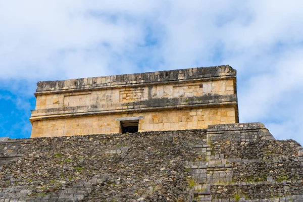 Fragmento Pirâmide Castillo Templo Kukulcan Vista Geral Arquitetura Civilização Maia — Fotografia de Stock