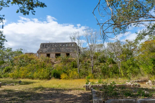 Uxmal Egy Ősi Maja Város Klasszikus Időszakban Utazási Fotó Yucatan — Stock Fotó