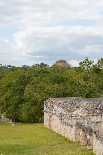 Palácio Das Máscaras Codz Poop Sítio Arqueológico Maia Kabah Yucatan — Fotografia de Stock