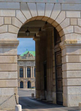 Viyana 'daki tarihi evler. Sosis. Avusturya. Avrupa