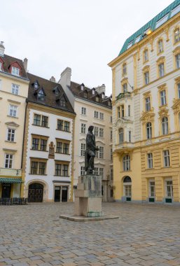 Viyana 'daki tarihi evler. Sosis. Avusturya. Avrupa