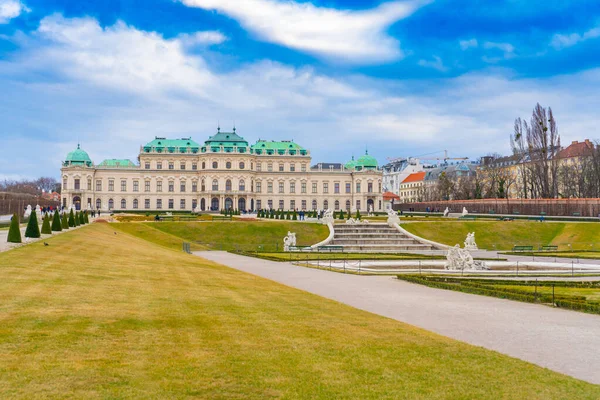 Fragment Starego Pałacu Belwederze Fotografia Architektoniczna Wiedniu Wiedeń Austrię Europa — Zdjęcie stockowe