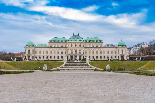 Fragment Starego Pałacu Belwederze Fotografia Architektoniczna Wiedniu Wiedeń Austrię Europa — Zdjęcie stockowe